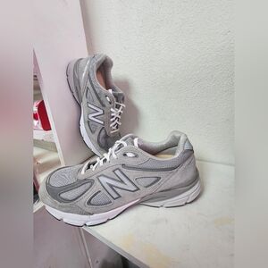 New Balance 990v4 Made in USA Grey Silver Men's U990GR4 Size 10.5